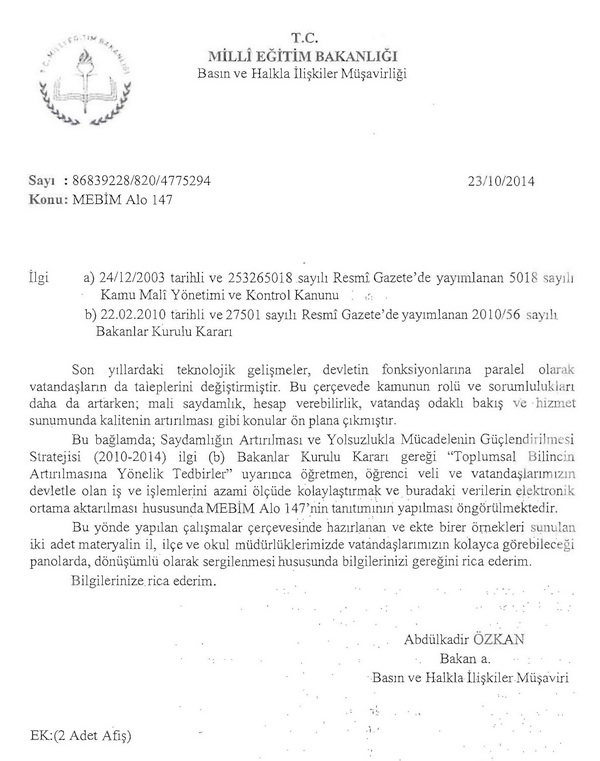 ALO 147, BİLGİLENDİRME HATTI OLDU