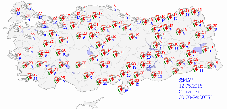 Meteoroloji'den şiddetli yağış uyarısı-Haritalı