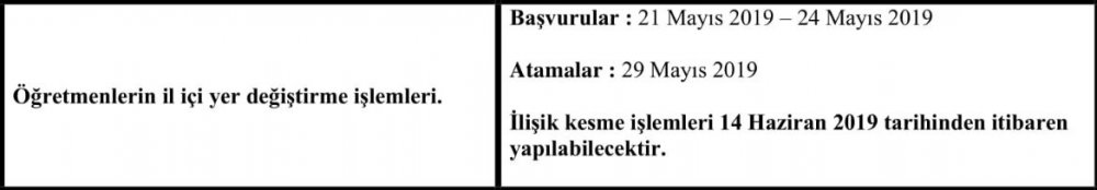 İl İçi Yer Değiştirme Sonuçları Ne Zaman Açıklanacak?
