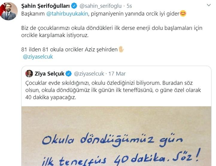 Bakan Ziya Selçuk'un Verdiği Söz Sosyal Medyanın En Çok Konuşulan Konusu Oldu