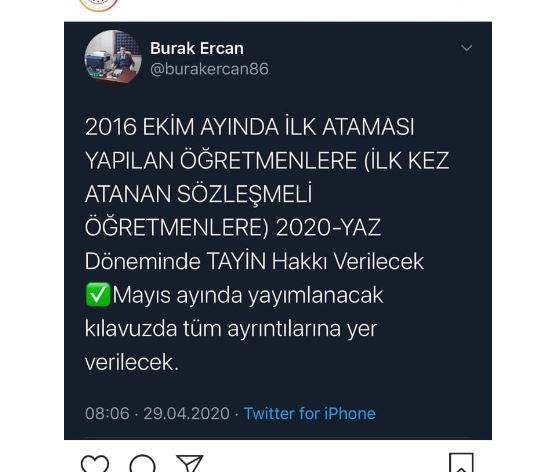 2020 İl dışı tayin ve il içi (yer değiştime) atamalarına o öğretmenler de başvuru yapacak