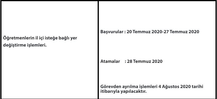 İl içi atama ve yer değiştirmelerde MEBBİS onay işlemleri nasıl yapılacak?